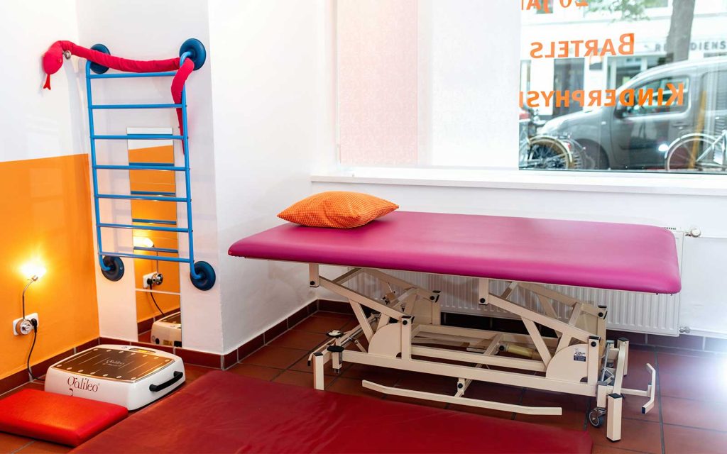 Zweites Behandlungszimmer in der Kinderphysiotherapie Praxis Bartels & Team in Hamburg